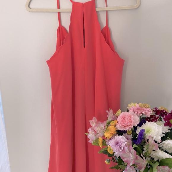 NWT Coral Scalloped Dress - Picture 7 of 10